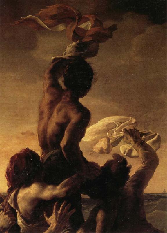 Theodore Gericault Details of The Raft of the Medusa